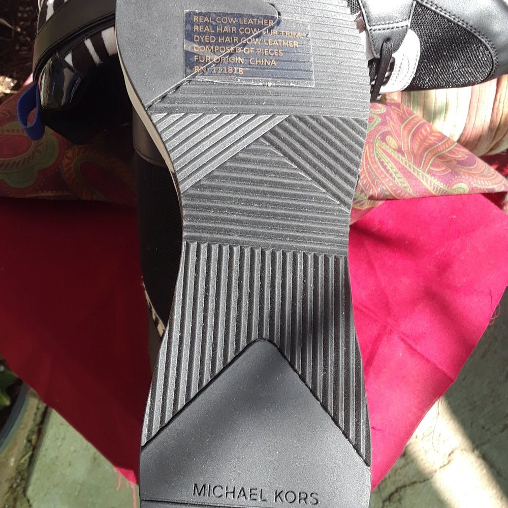 Michael Kors Georgie Calf Hair Trianers. - Picture 7 of 12